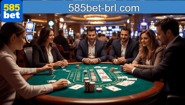 Tela inicial do app 585bet com catálogo de jogos e eventos